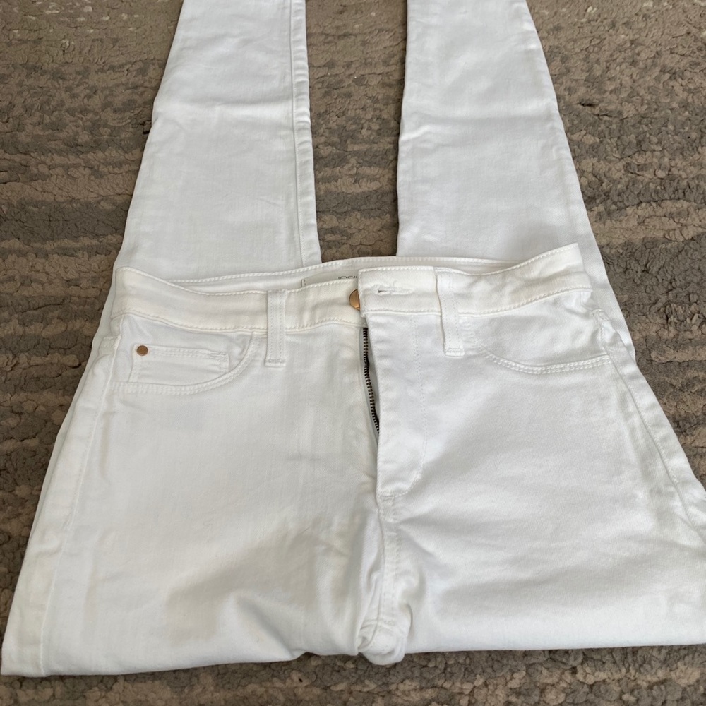 Joe’s white jeans